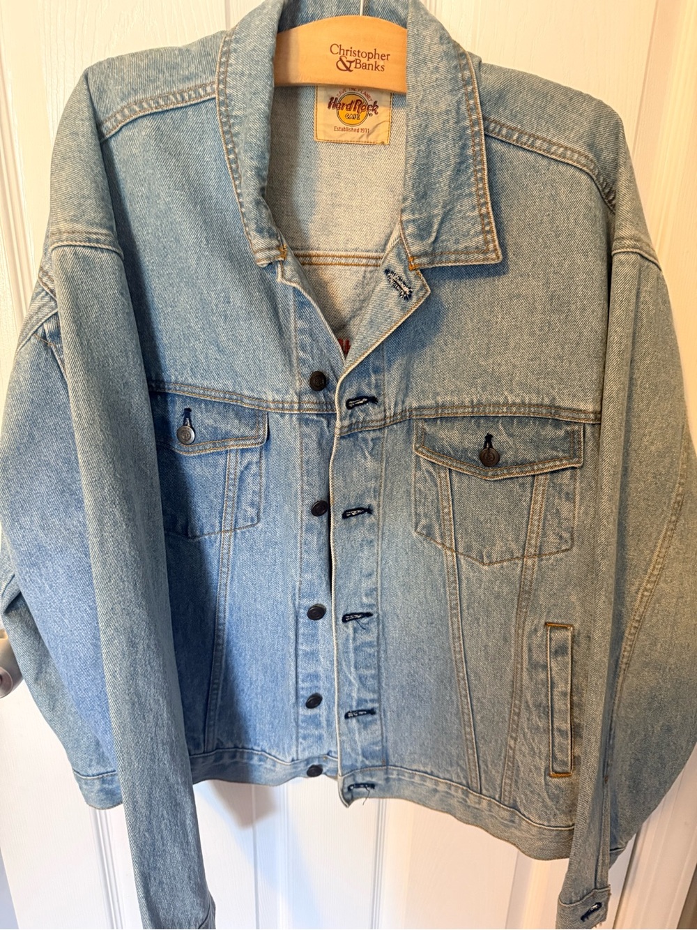 Hard Rock Cafe Light Blue Denim Jacket
